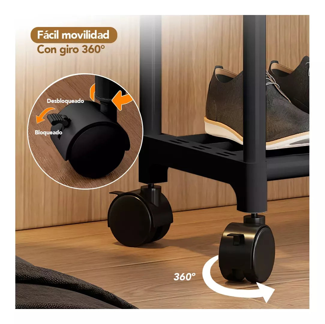 Organizador De Zapatos Con Perchero Dobl