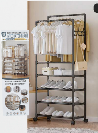 Organizador De Zapatos Con Perchero Dobl